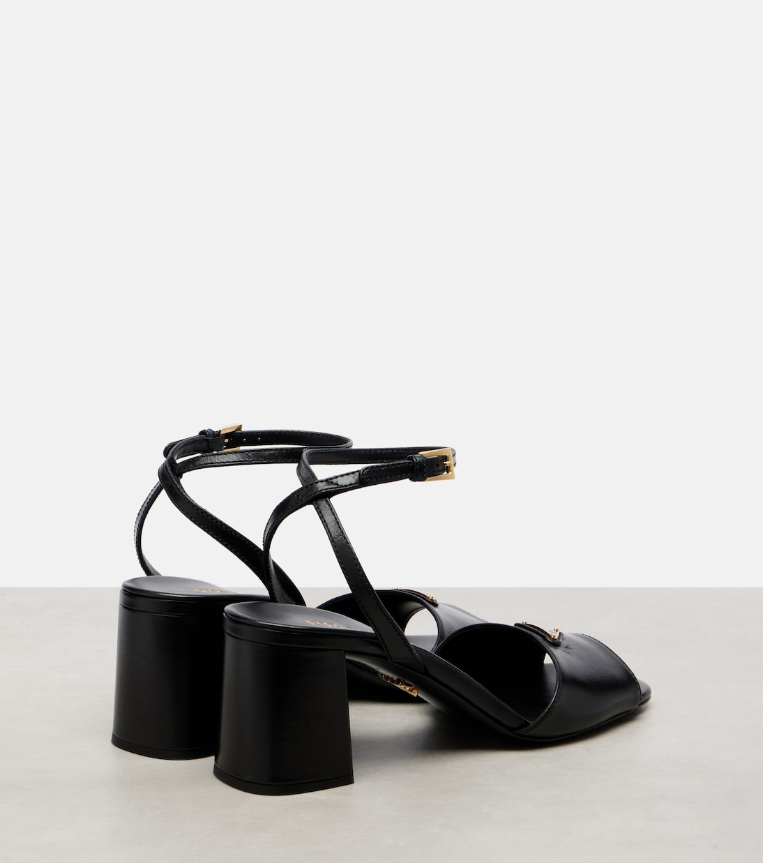 Leather slingback sandals | Prada
