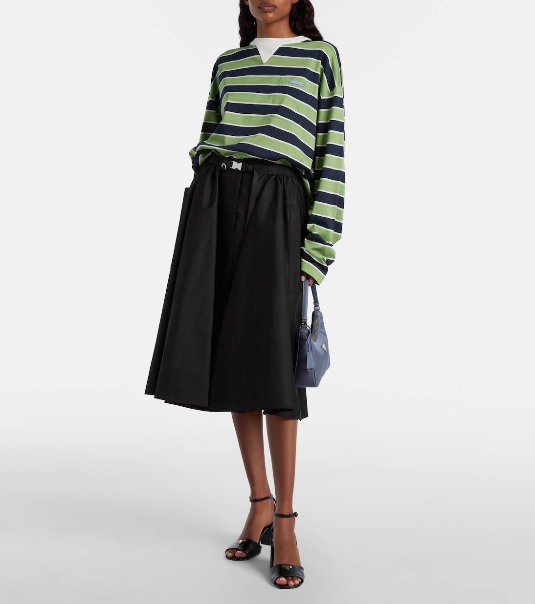 Leather slingback sandals | Prada