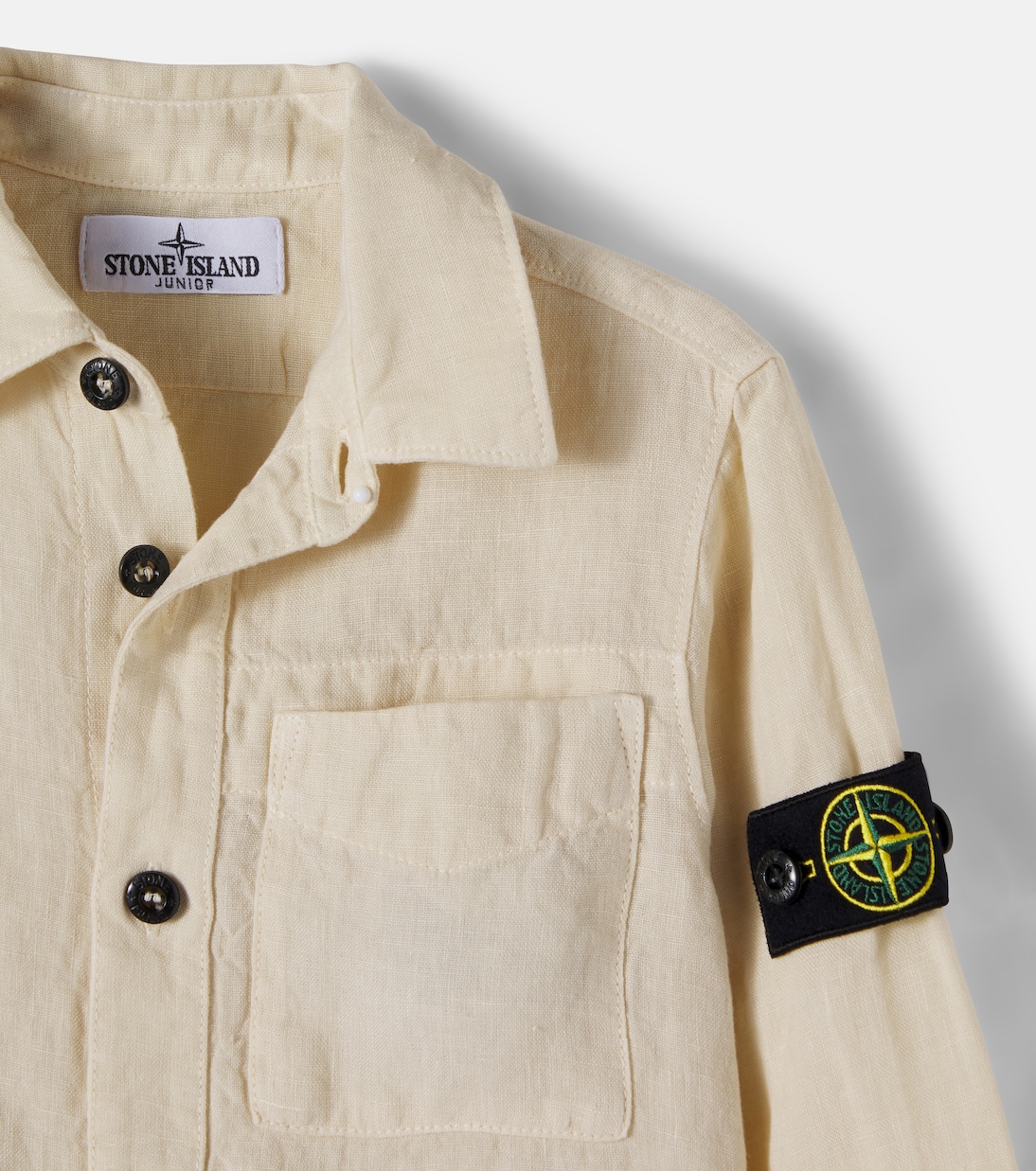 Compass linen shirt | Stone Island Junior