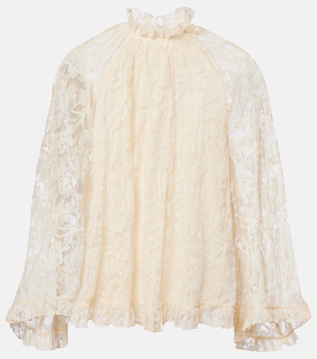 Carousel ruffled lace blouse  | Zimmermann