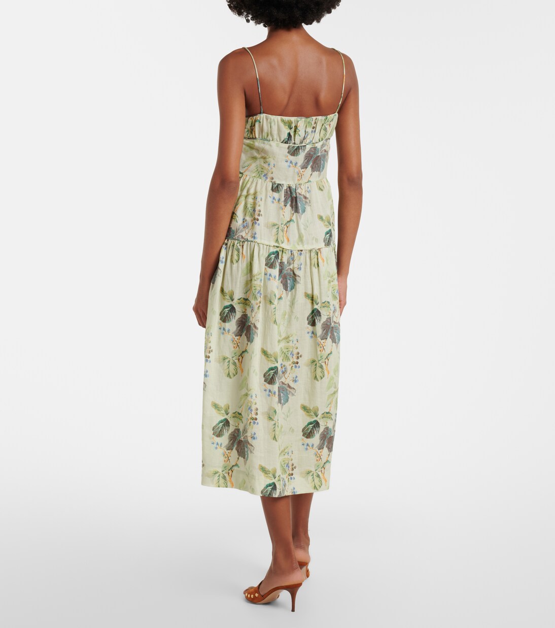 Benoit floral ramie midi dress | Dôen