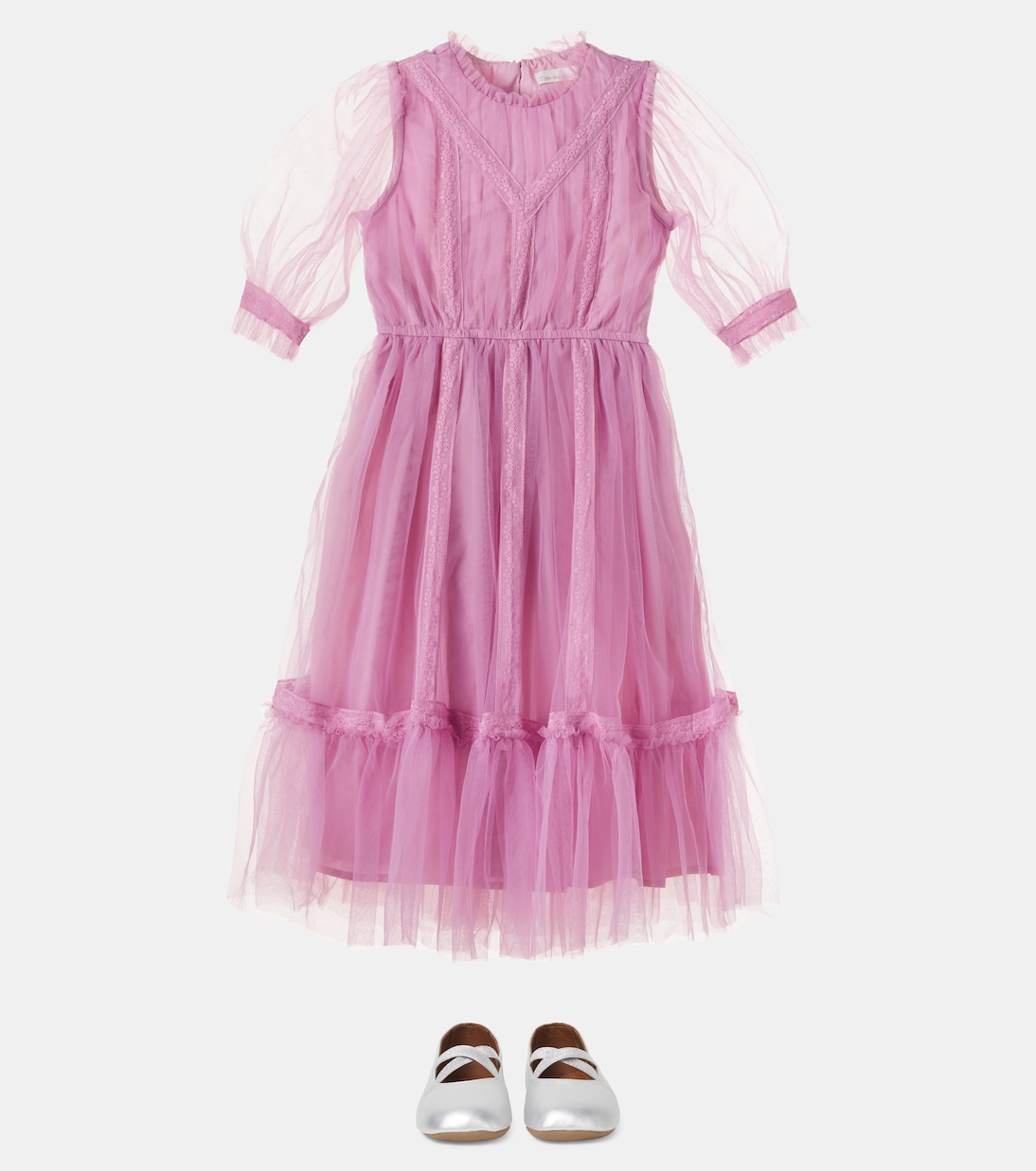 Donna lace-trimmed tulle dress | C'era Una Volta