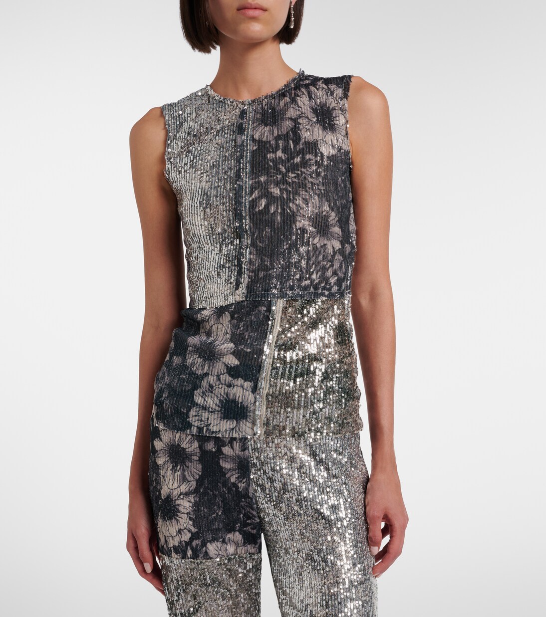Sequined patchwork top | Maison Margiela
