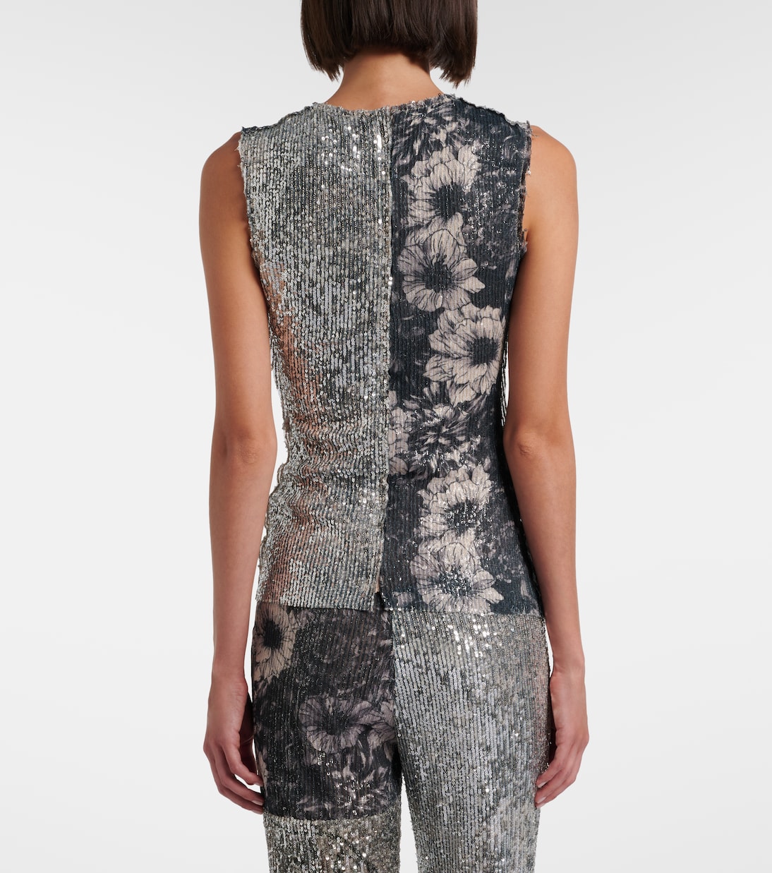 Sequined patchwork top | Maison Margiela