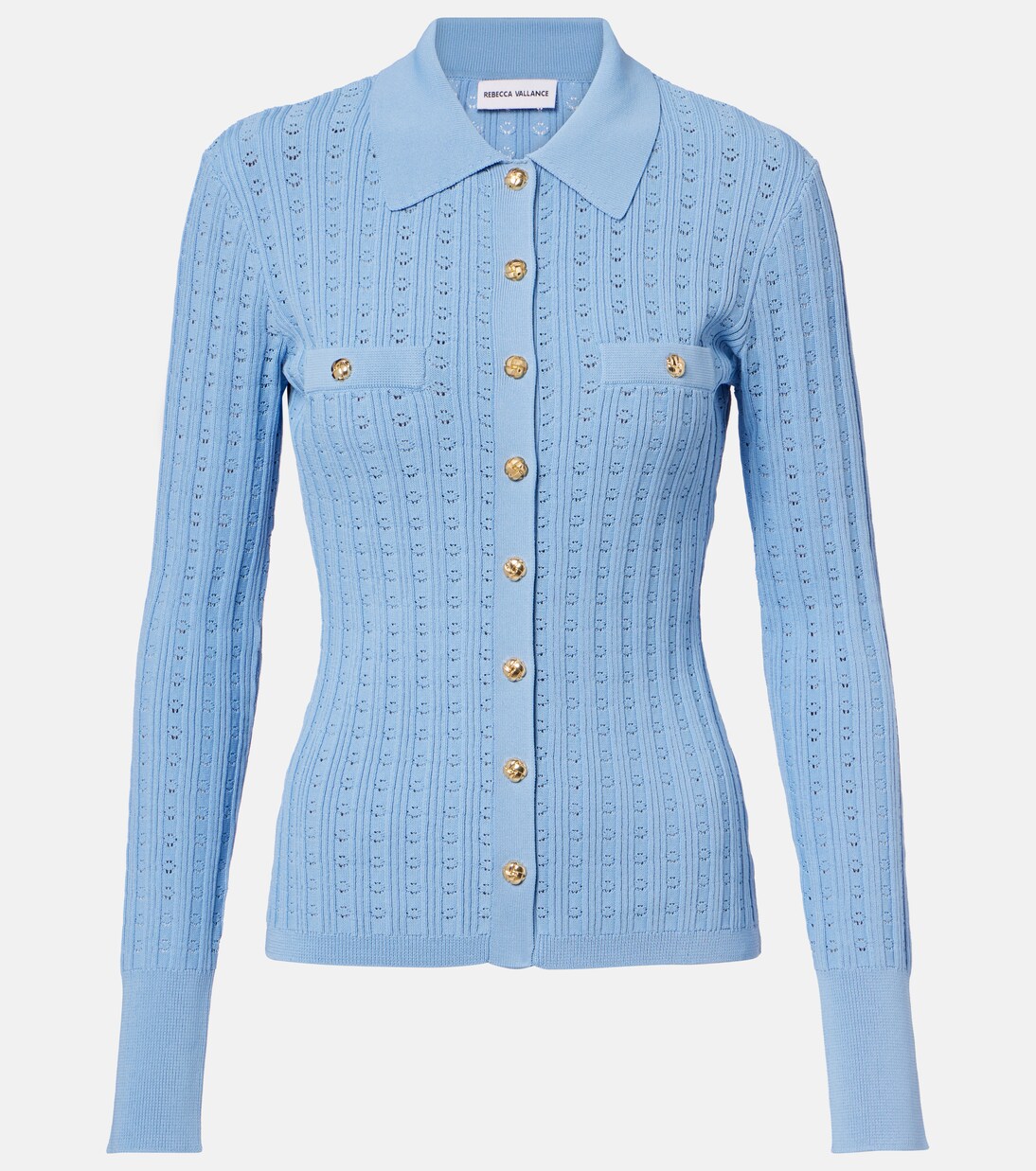 Natalie pointelle top | Rebecca Vallance