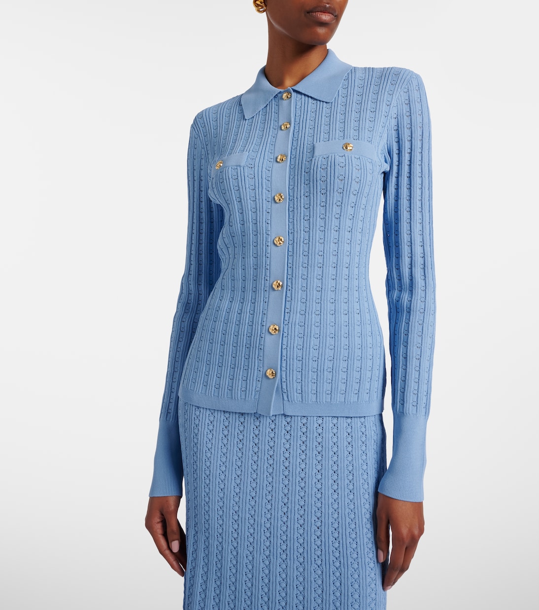 Natalie pointelle top | Rebecca Vallance