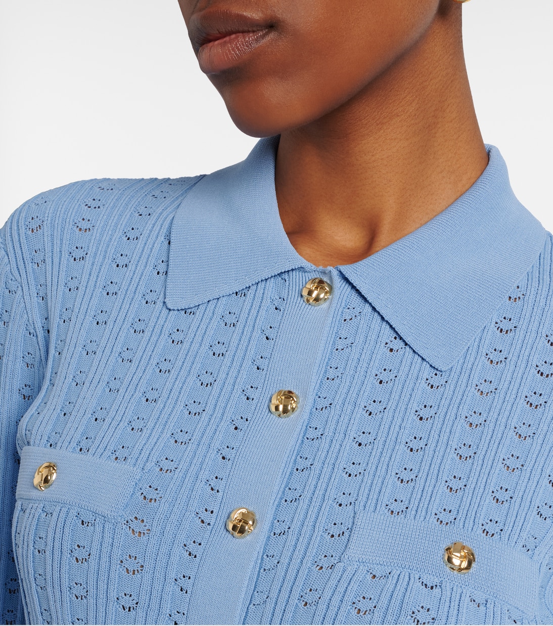 Natalie pointelle top | Rebecca Vallance