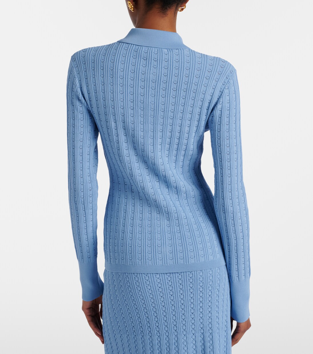 Natalie pointelle top | Rebecca Vallance