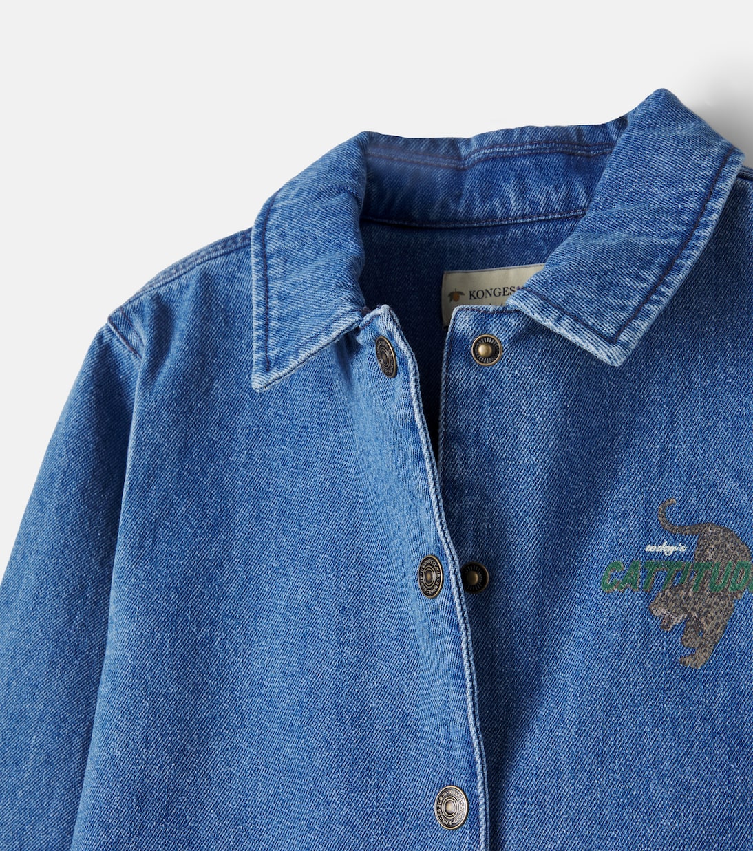 Magot printed denim overshirt | Konges Sløjd