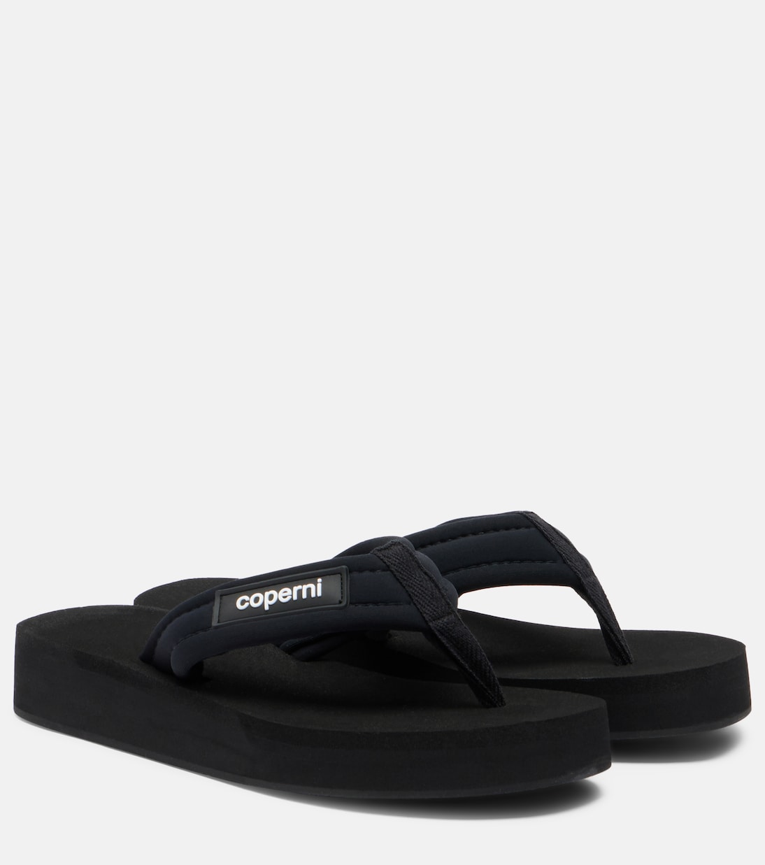 Logo platform thong sandals | Coperni