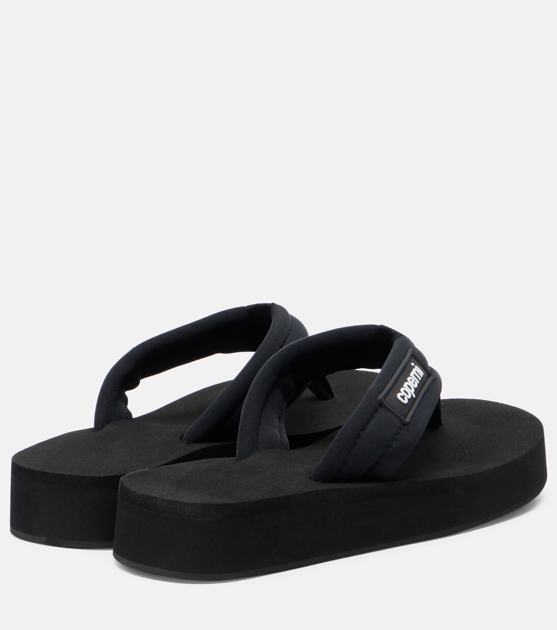 Logo platform thong sandals | Coperni
