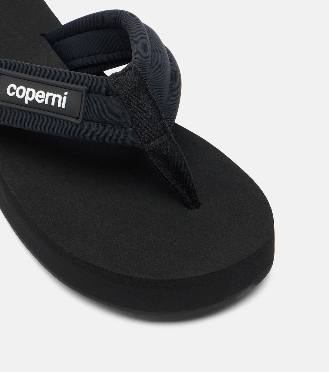 Logo platform thong sandals | Coperni