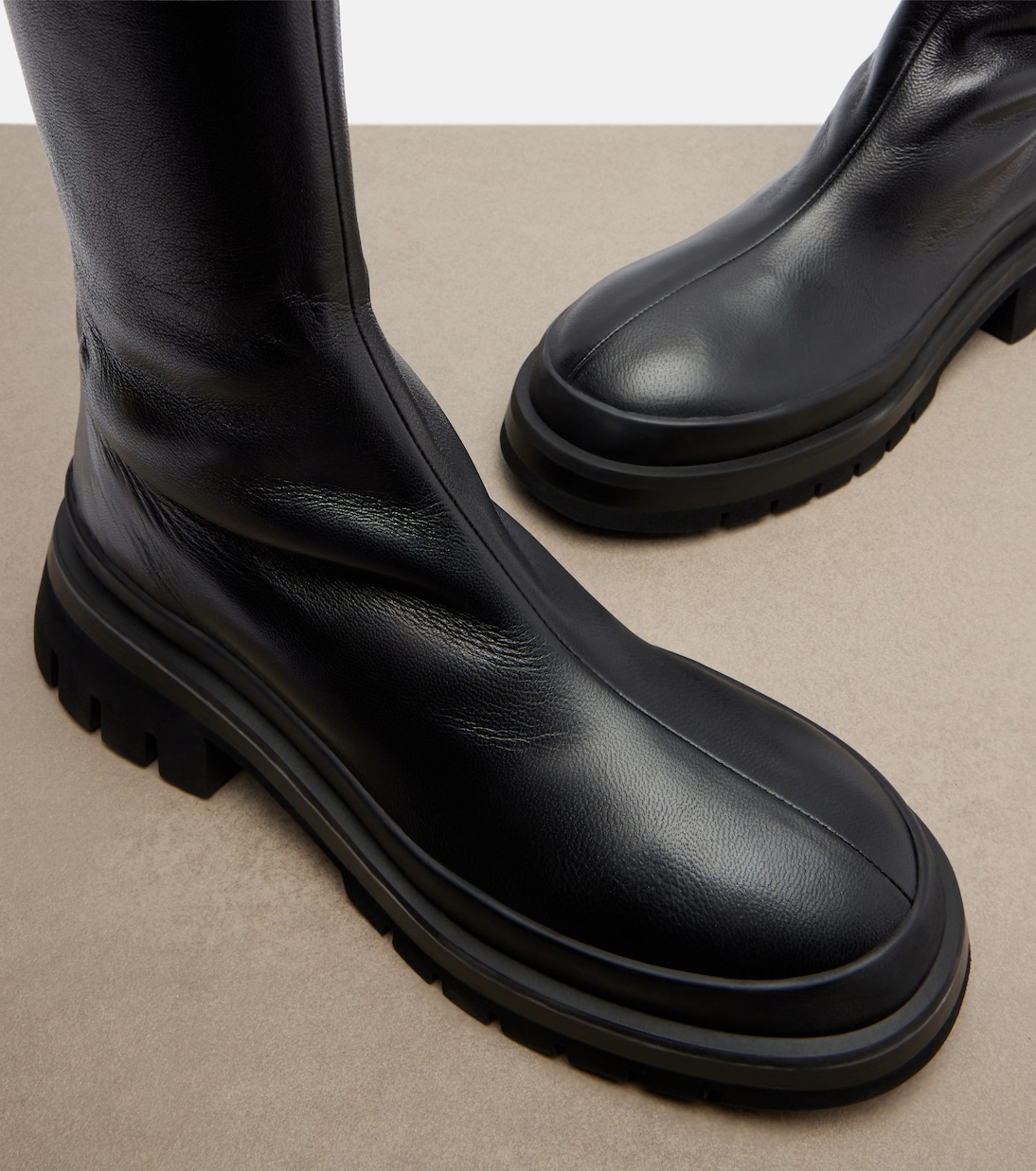 Cuissardes Fallon en cuir | Khaite