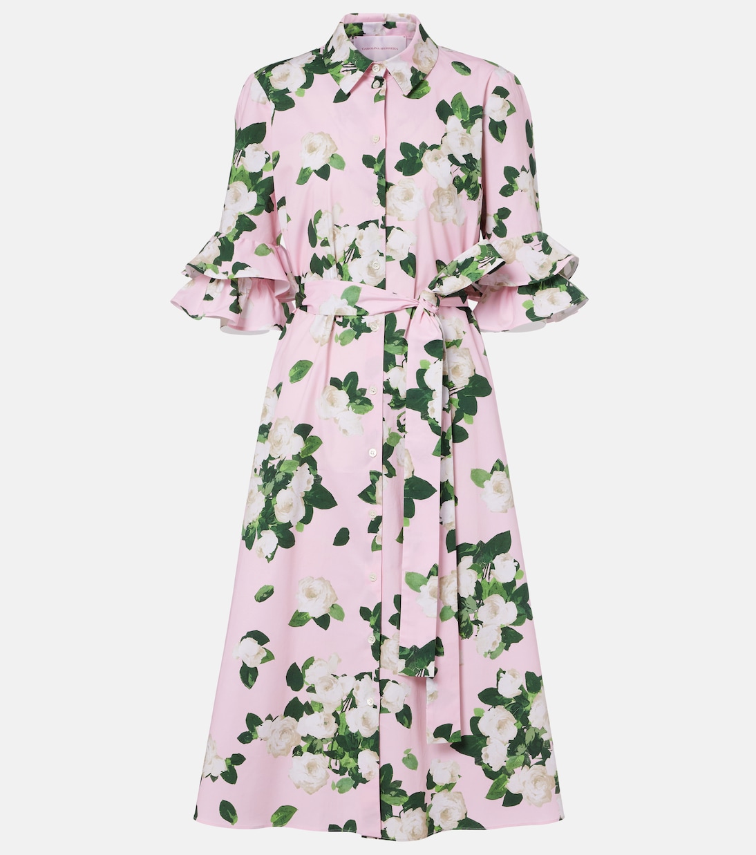 Abito chemisier in misto cotone | Carolina Herrera