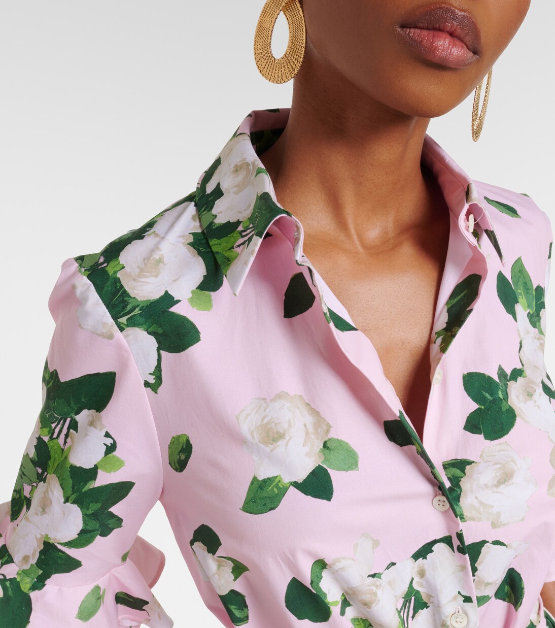 Abito chemisier in misto cotone | Carolina Herrera