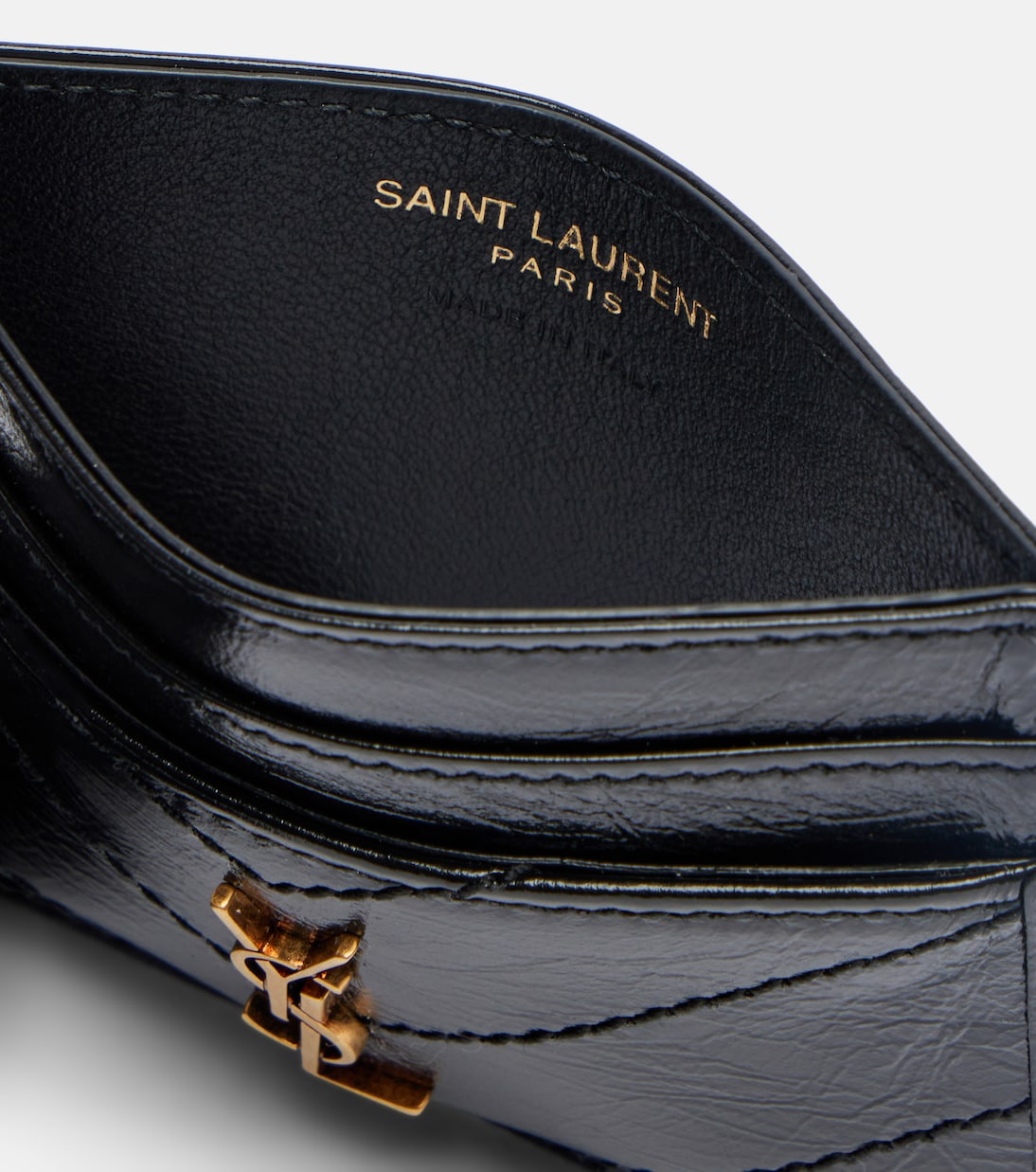 Tarjetero Niki de charol | Saint Laurent