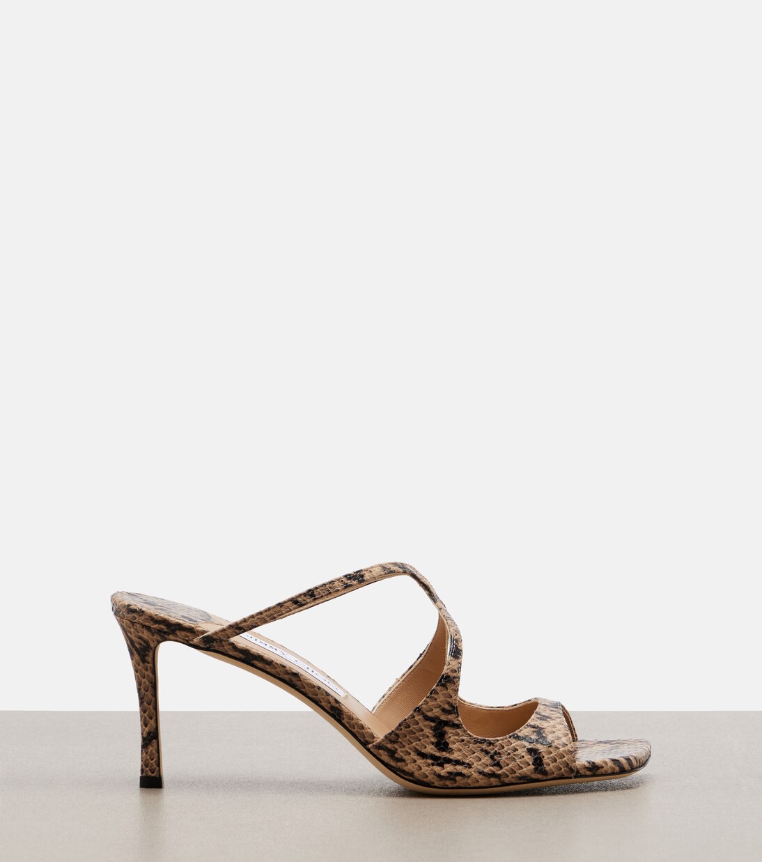 Anise 스네이크 이펙트 레더 뮬 | Jimmy Choo