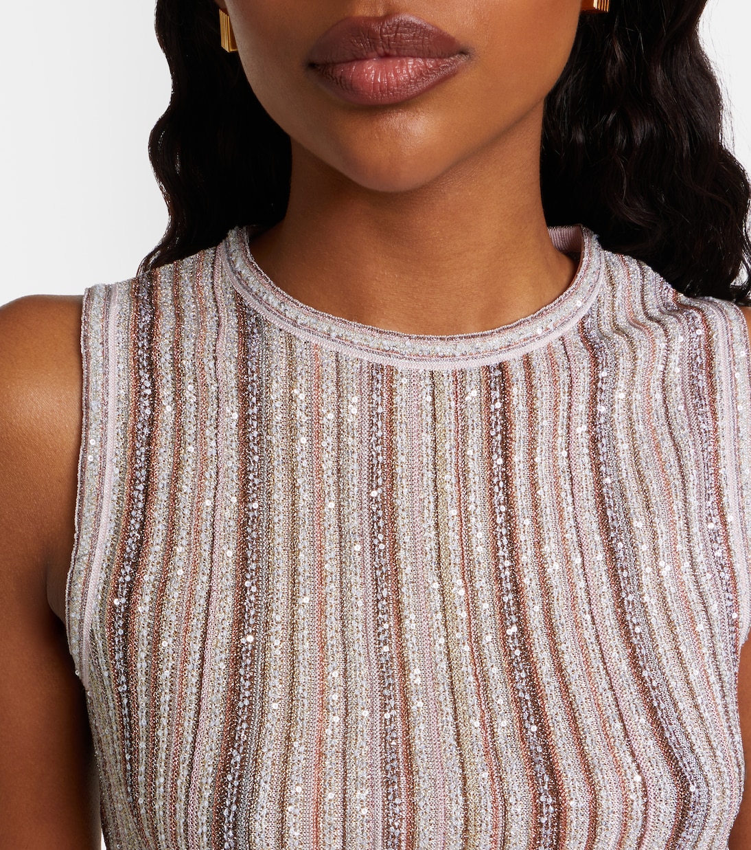 Striped lamé top | Missoni