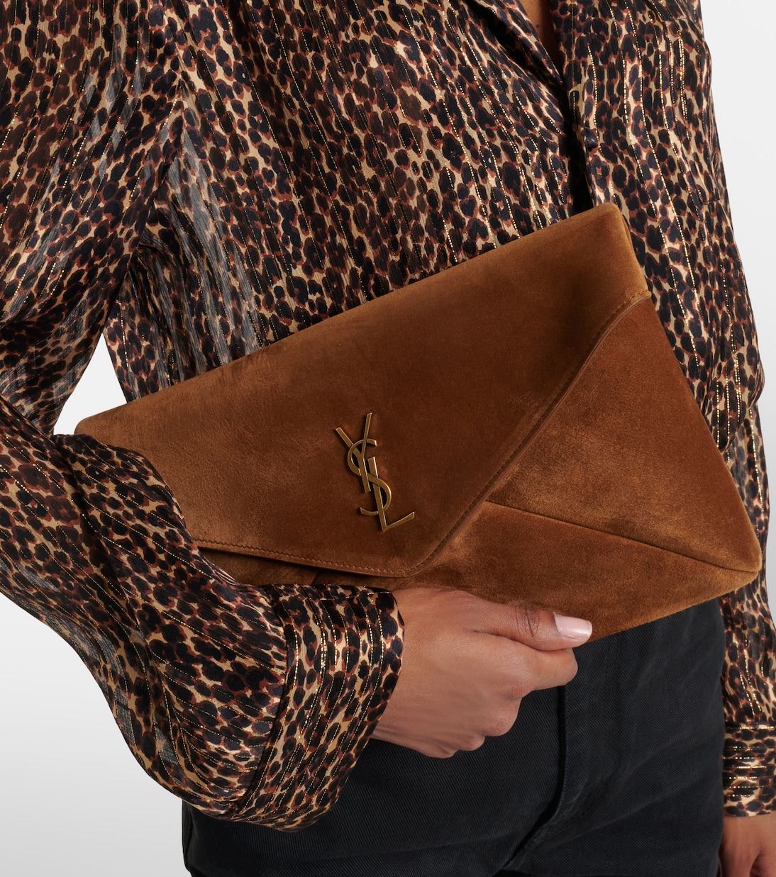 Cassandre suede pouch | Saint Laurent