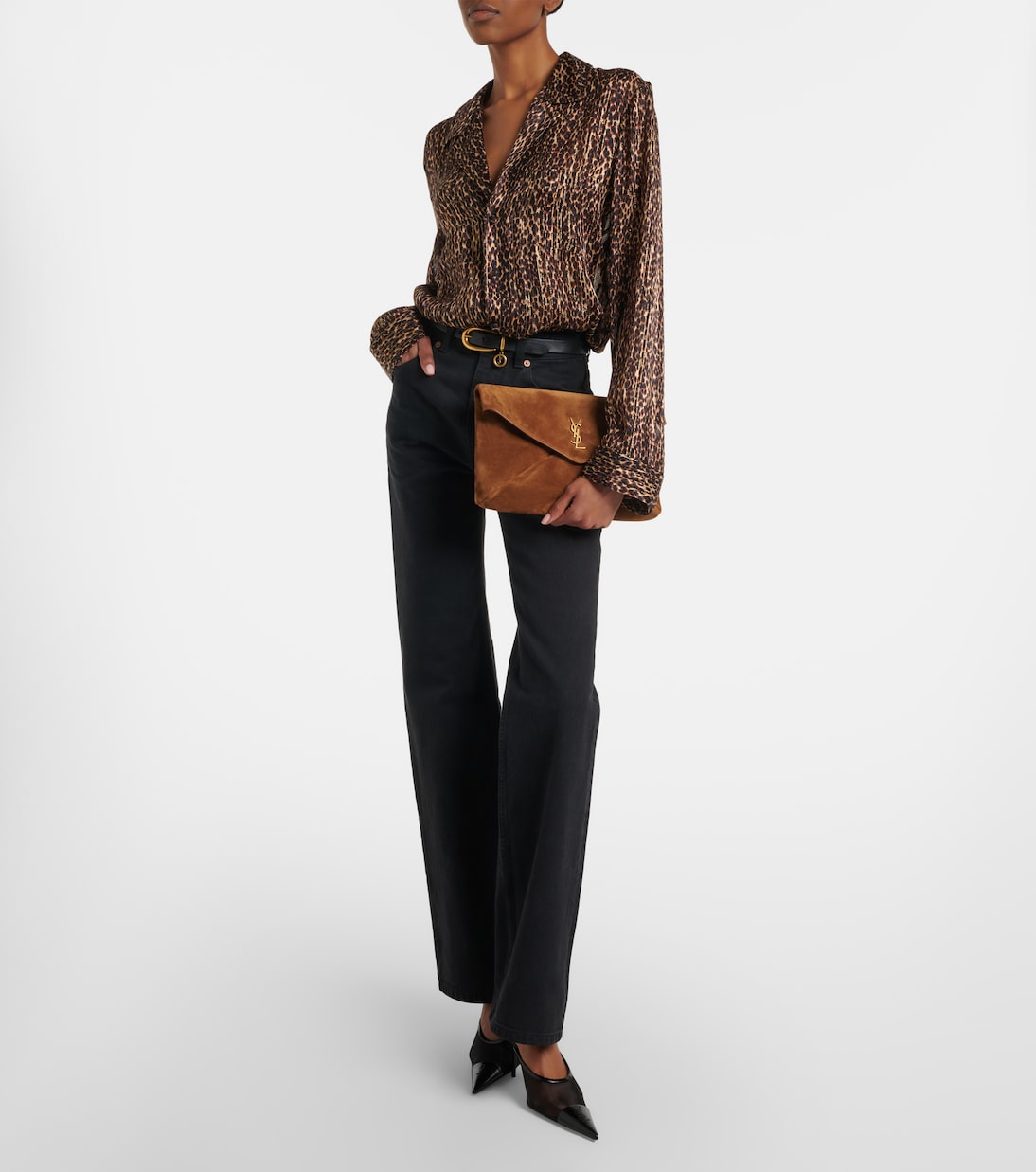 Cassandre suede pouch | Saint Laurent