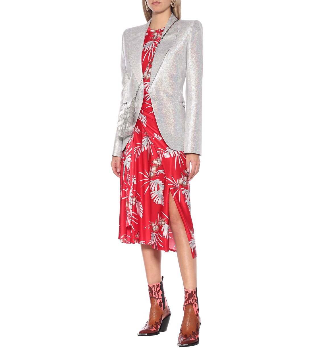 Robe asymétrique imprimée | Rabanne