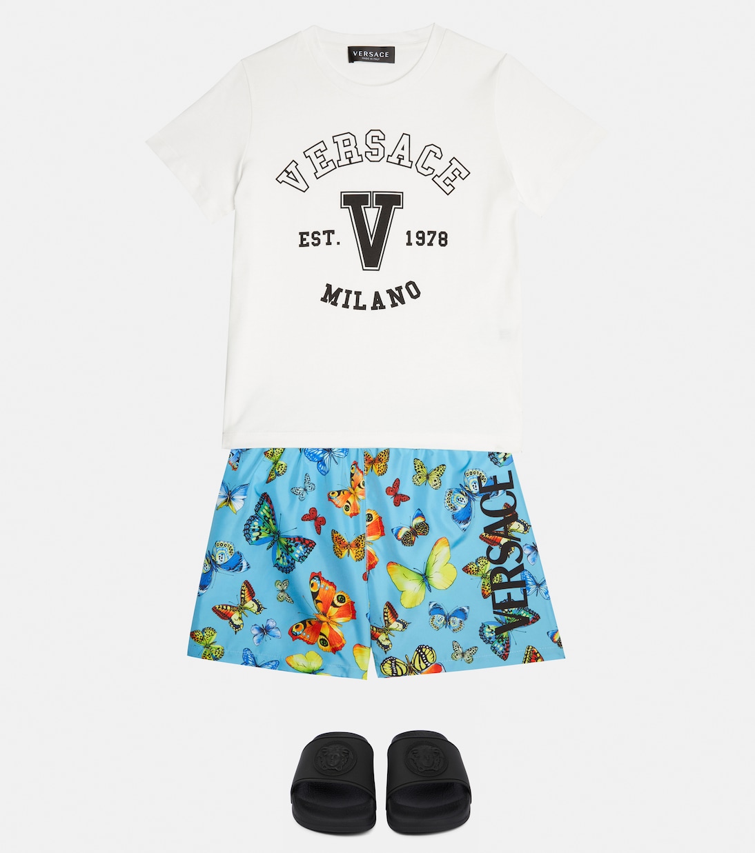 Printed swim shorts | Versace Kids