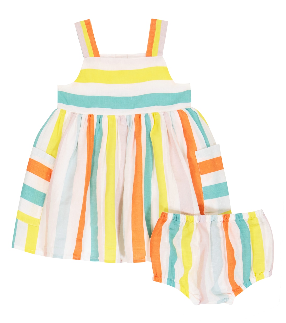 Baby striped dress and bloomers set | Stella McCartney Kids
