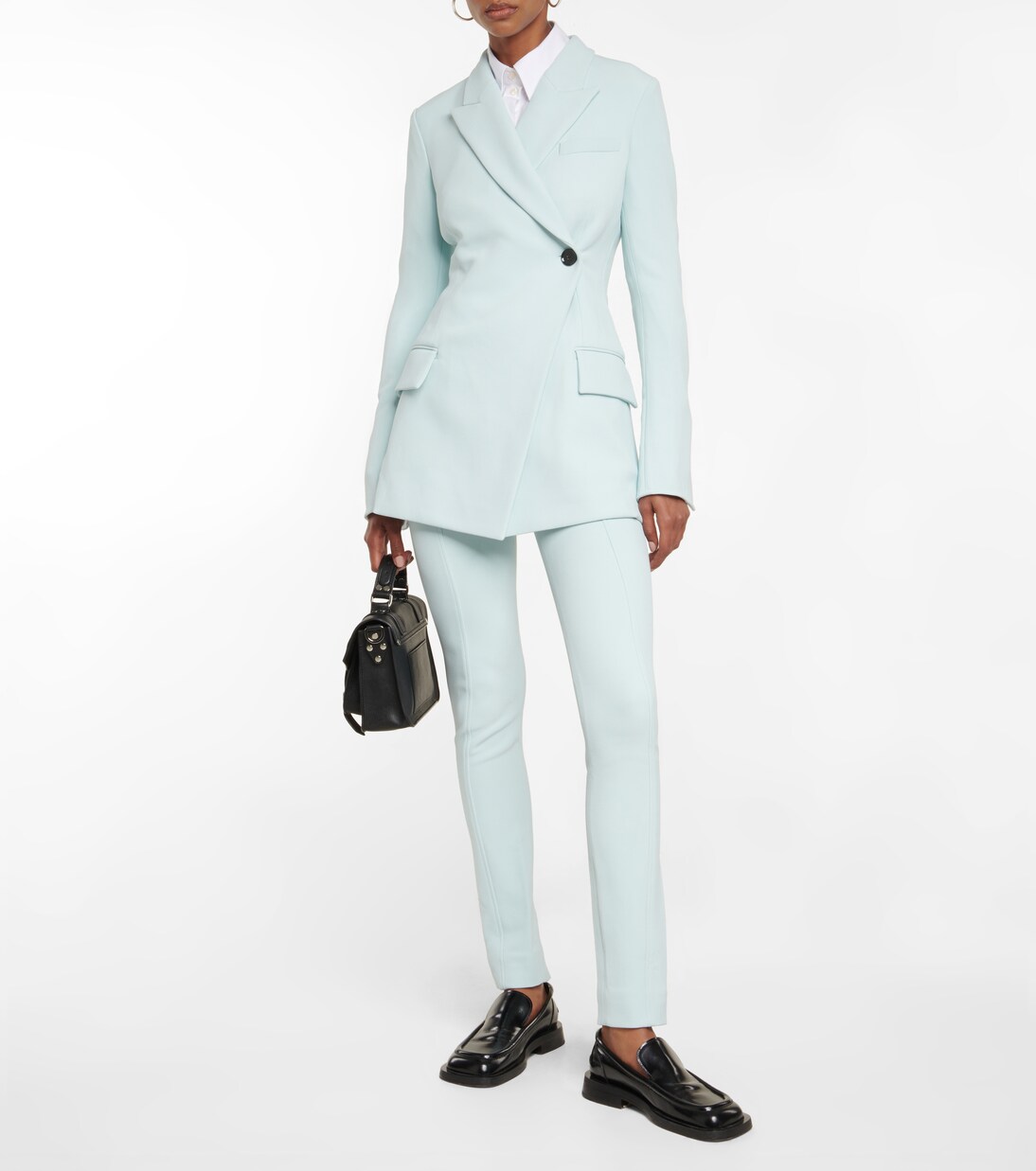 High-Rise-Hose aus Crêpe | Proenza Schouler