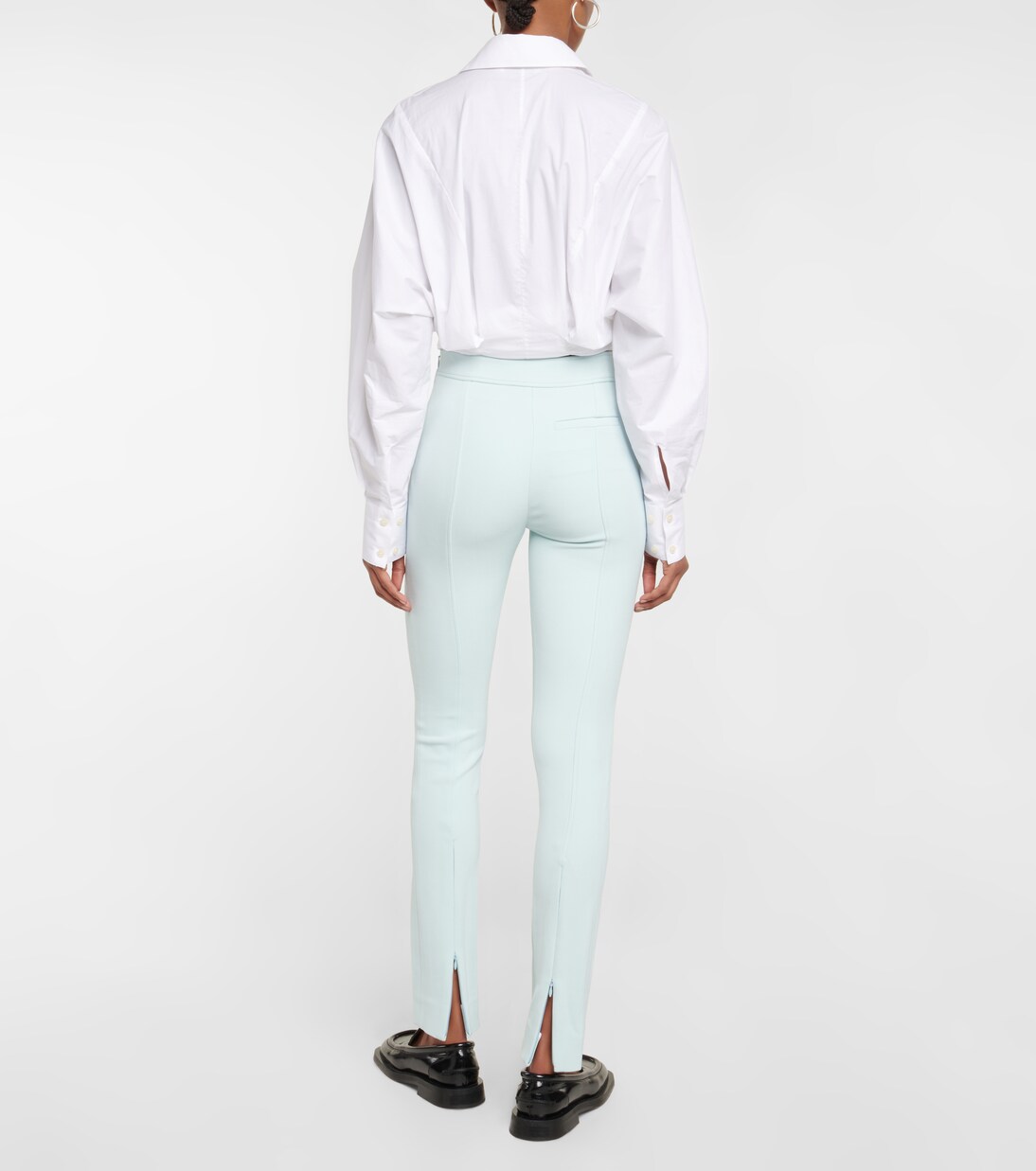 High-Rise-Hose aus Crêpe | Proenza Schouler