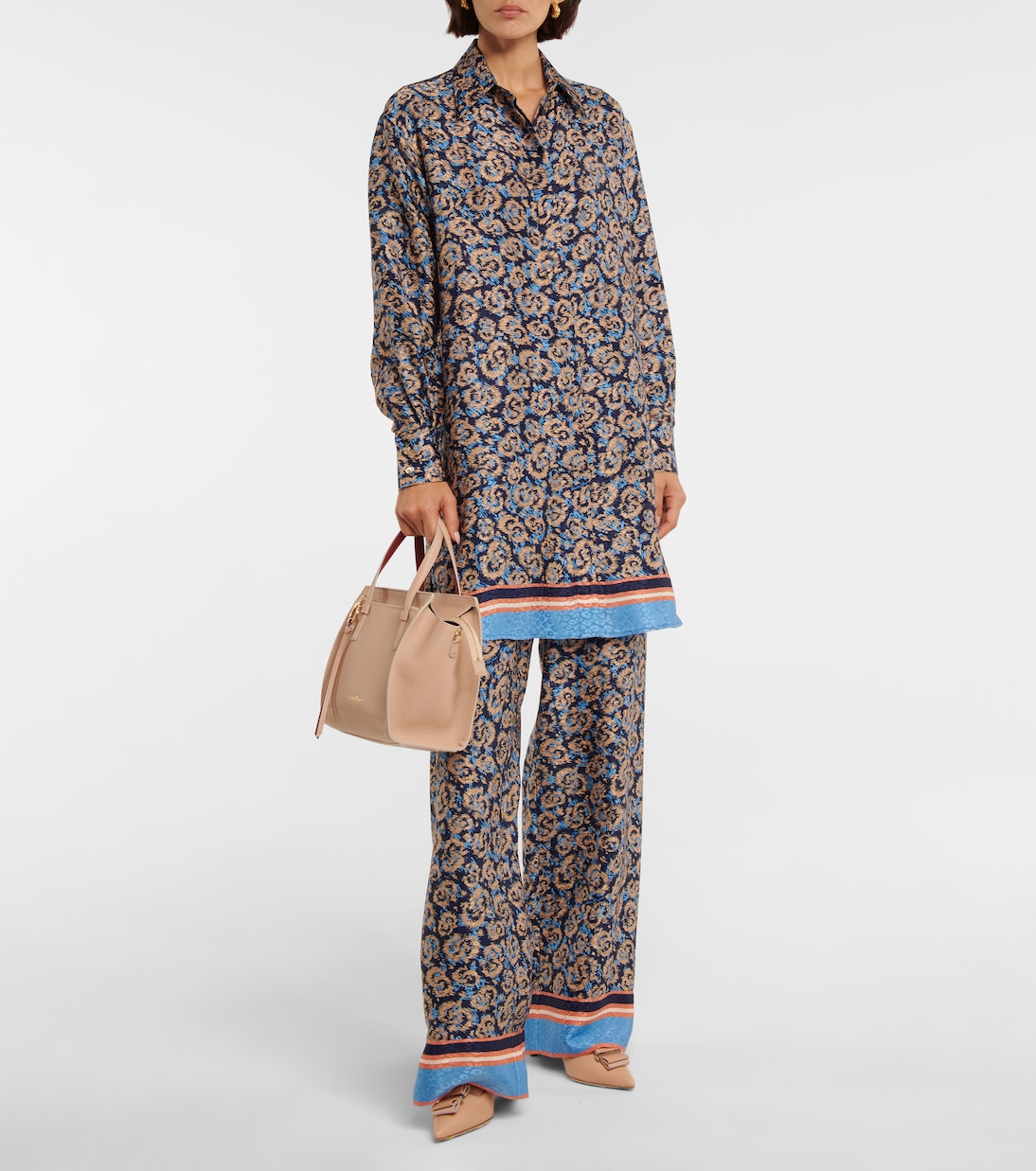 Hemd aus Seiden-Jacquard | Ferragamo