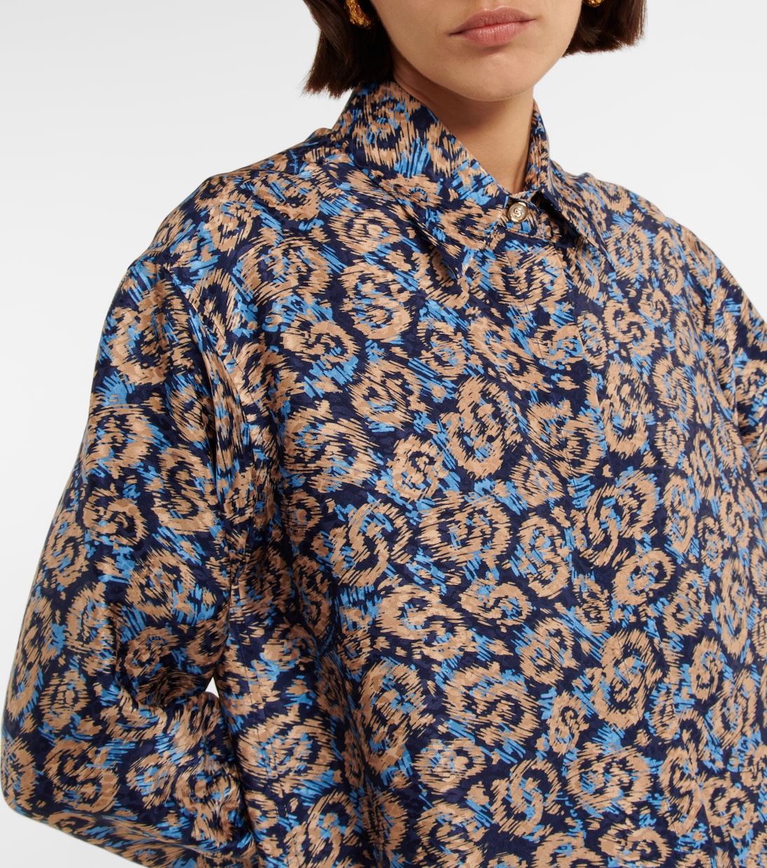 Hemd aus Seiden-Jacquard | Ferragamo