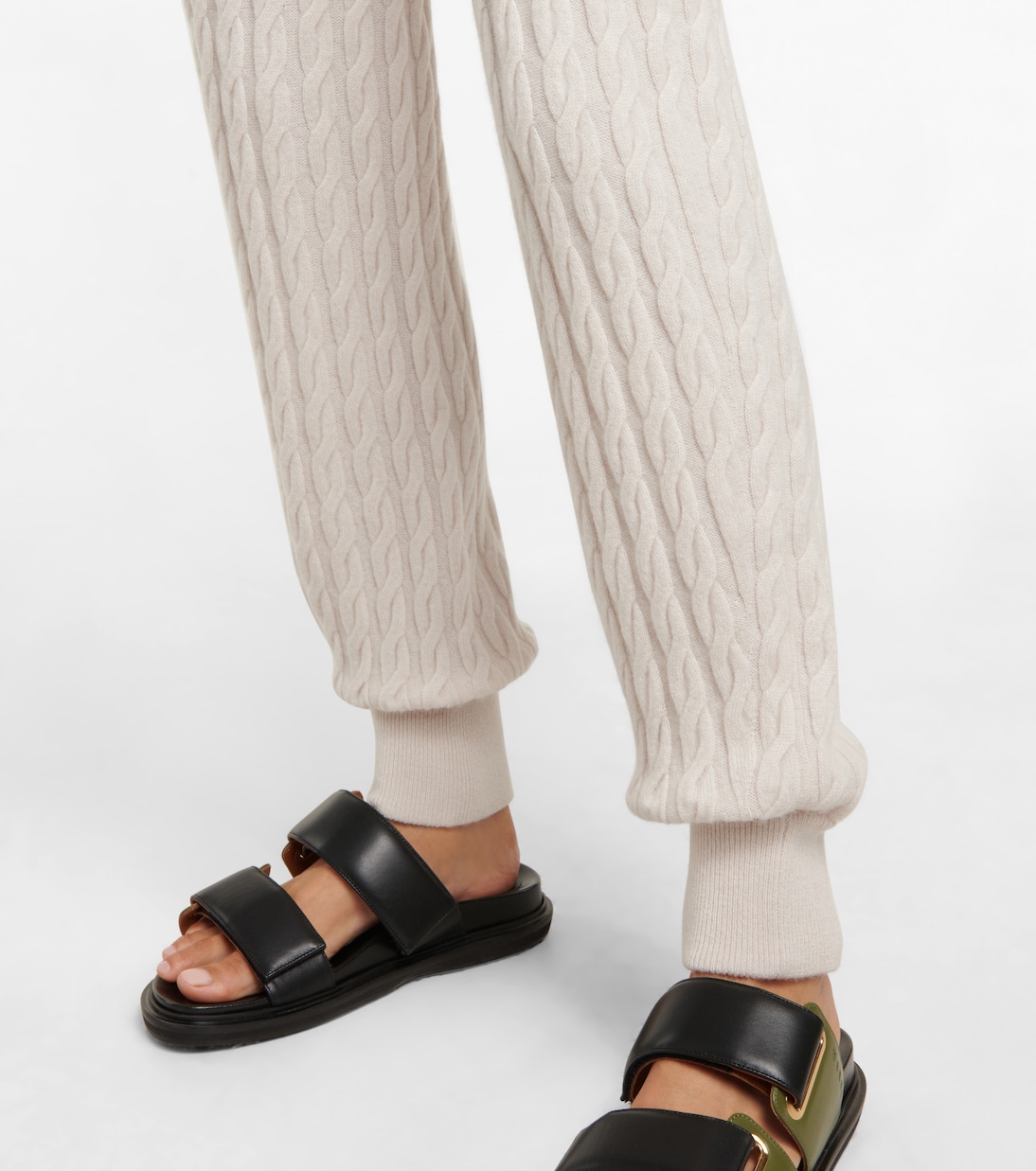 Cable-knit cashmere pants | Jardin des Orangers