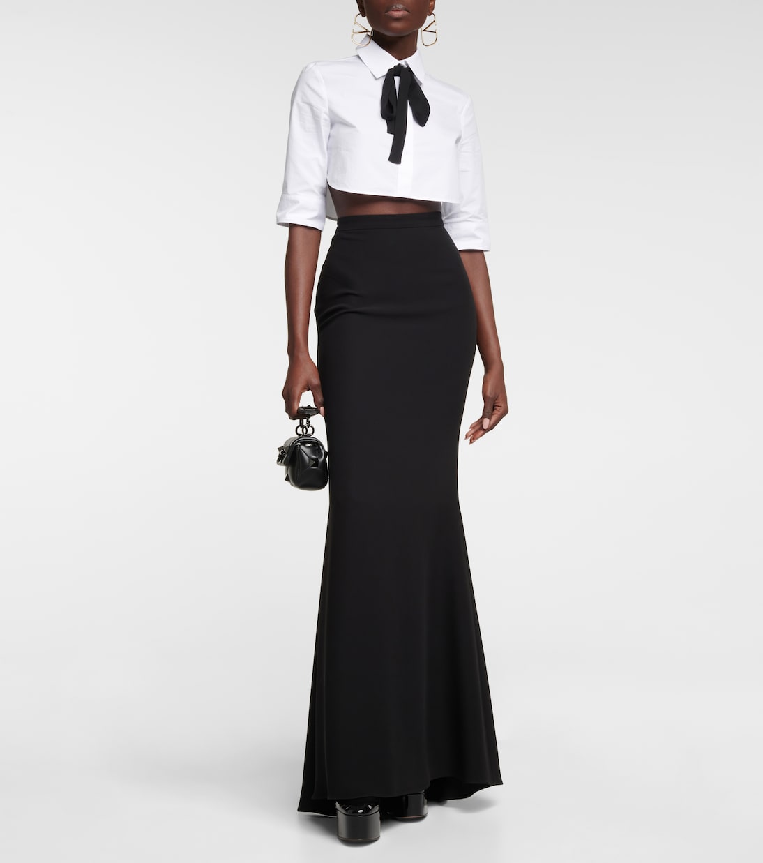 Falda larga de seda | Valentino