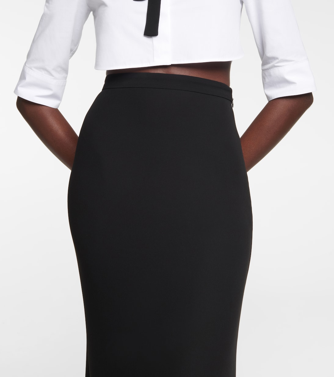 Falda larga de seda | Valentino