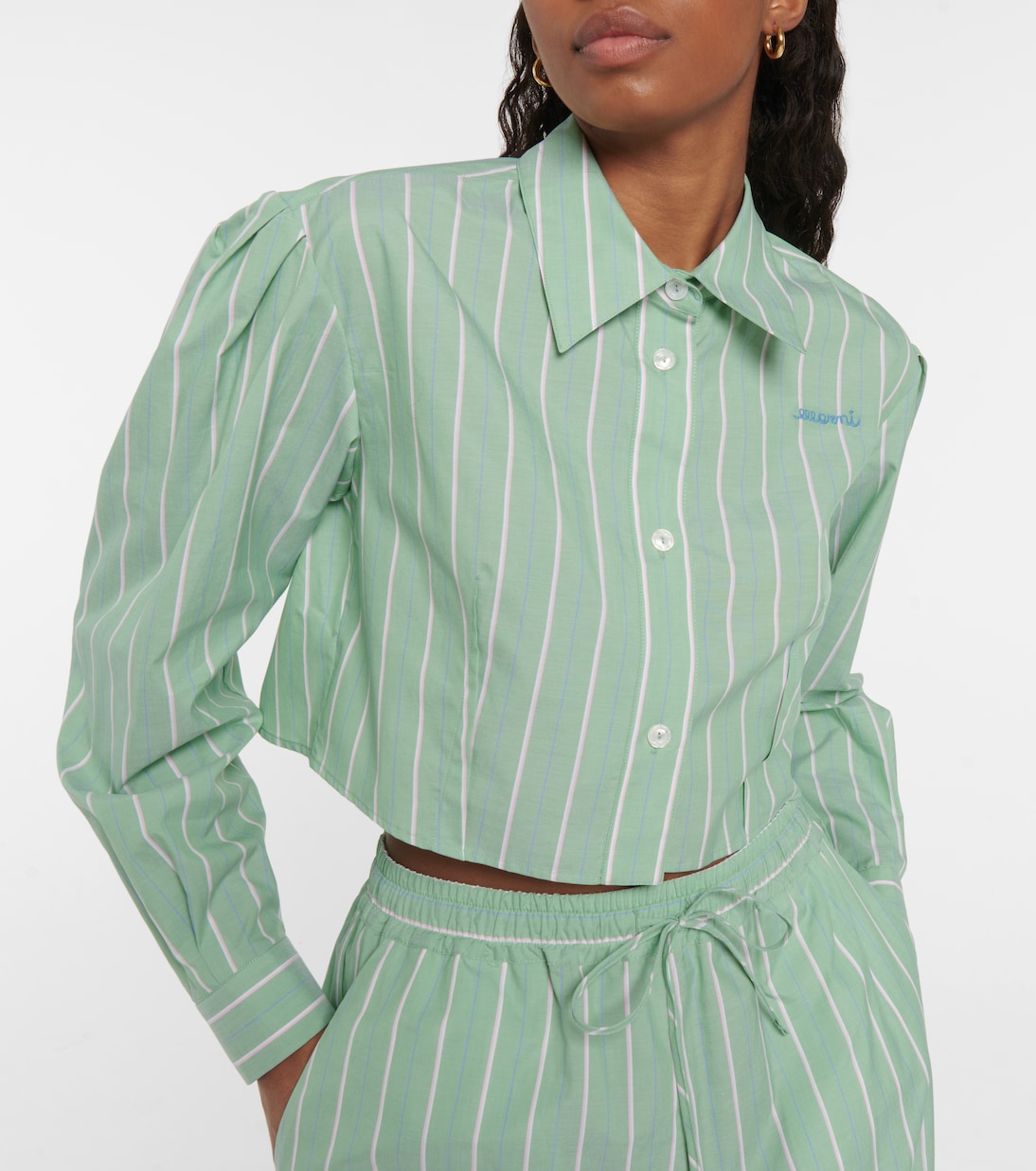 Cropped-Hemd aus Baumwolle | Marni