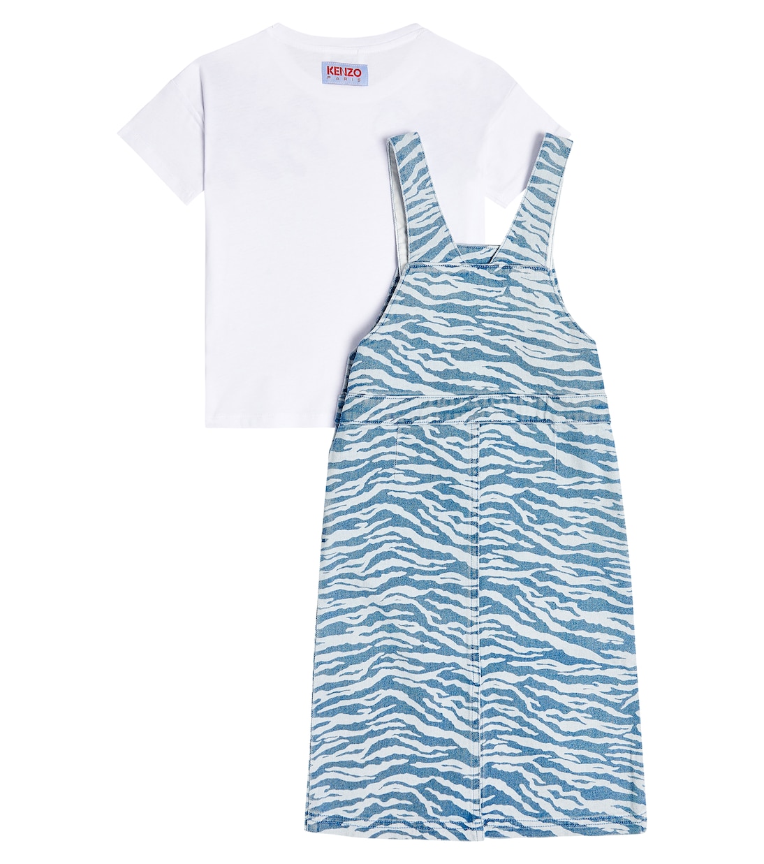 Cotton jersey T-shirt and dress set | Kenzo Kids