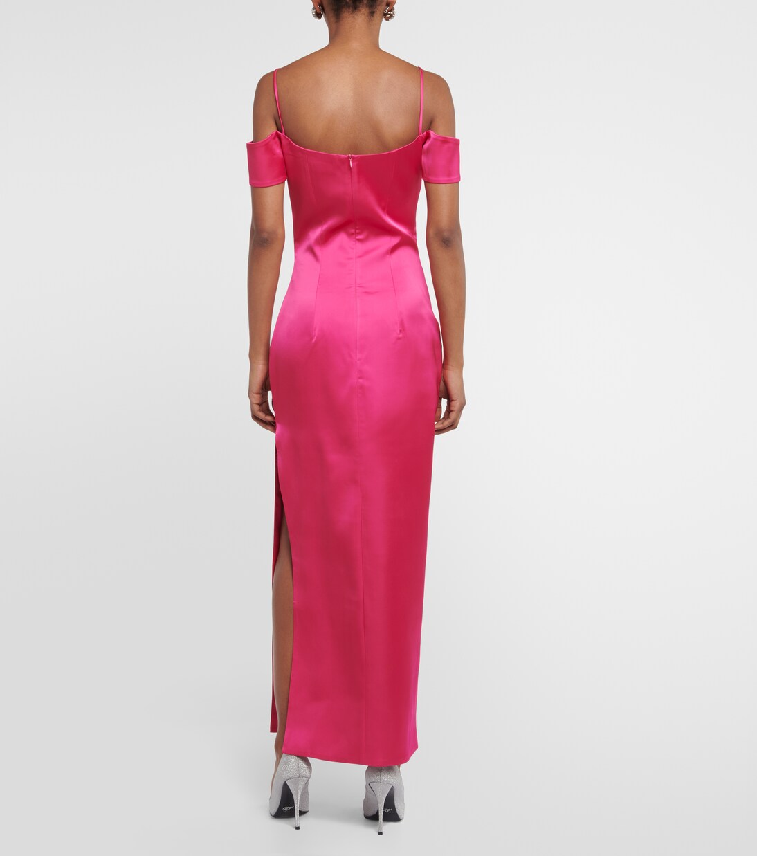 Robe longue en satin | Rasario