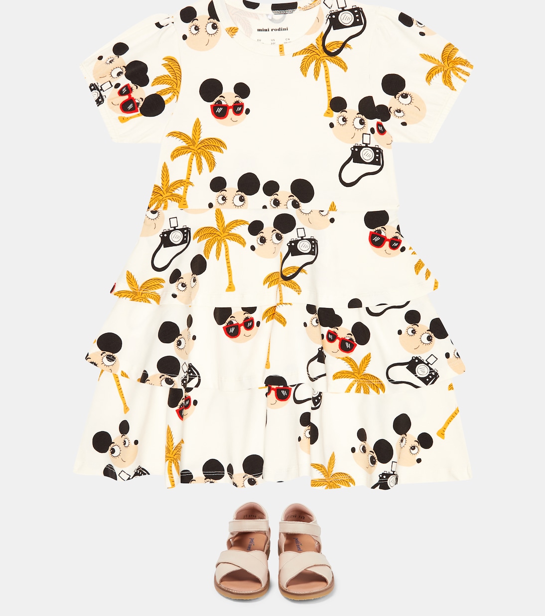 Robe imprimée en coton mélangé | Mini Rodini