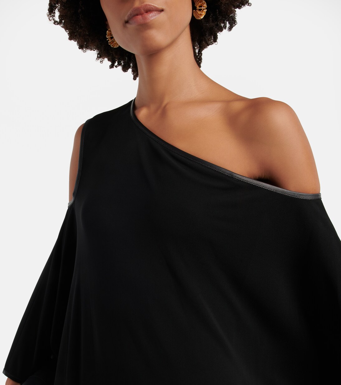 Draped crêpe jersey minidress | Tom Ford