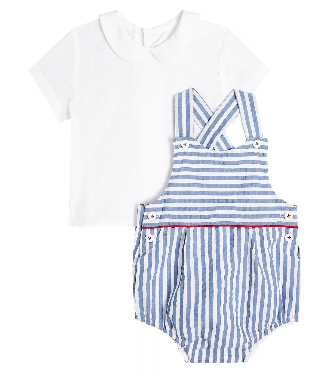 Baby - Tuta corta Marina e camicia Jazmin | La Coqueta