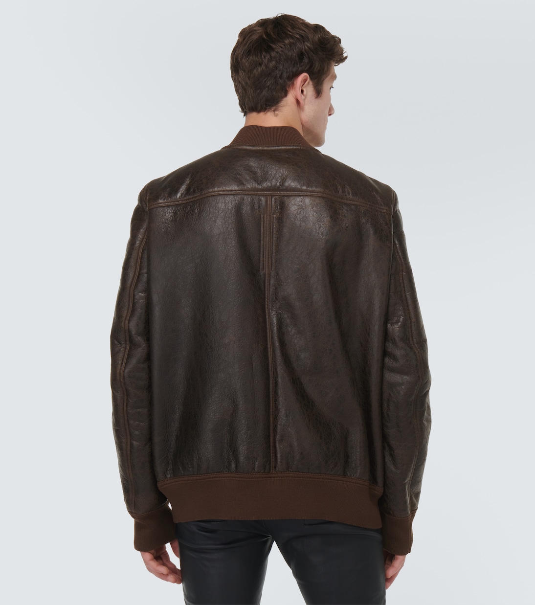 Leather and shearling jacket | Rick Owens