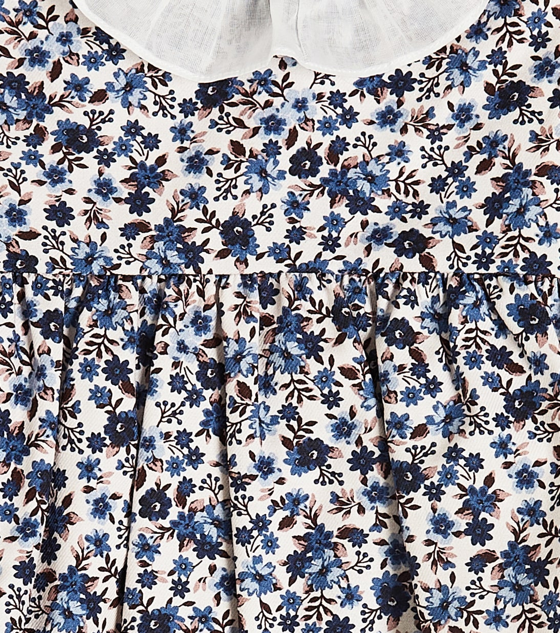 Bébé – Robe en coton à fleurs | Il Gufo