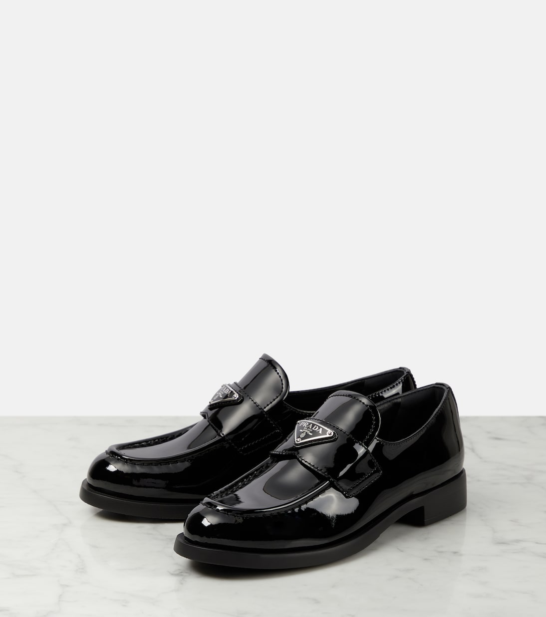 Loafers aus Lackleder | Prada