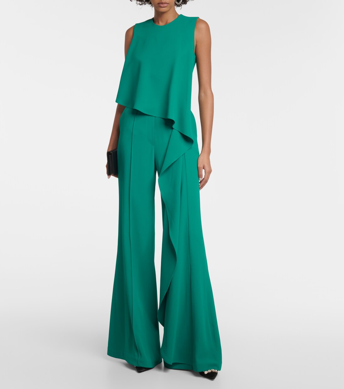 Draped wide-leg jumpsuit | Elie Saab