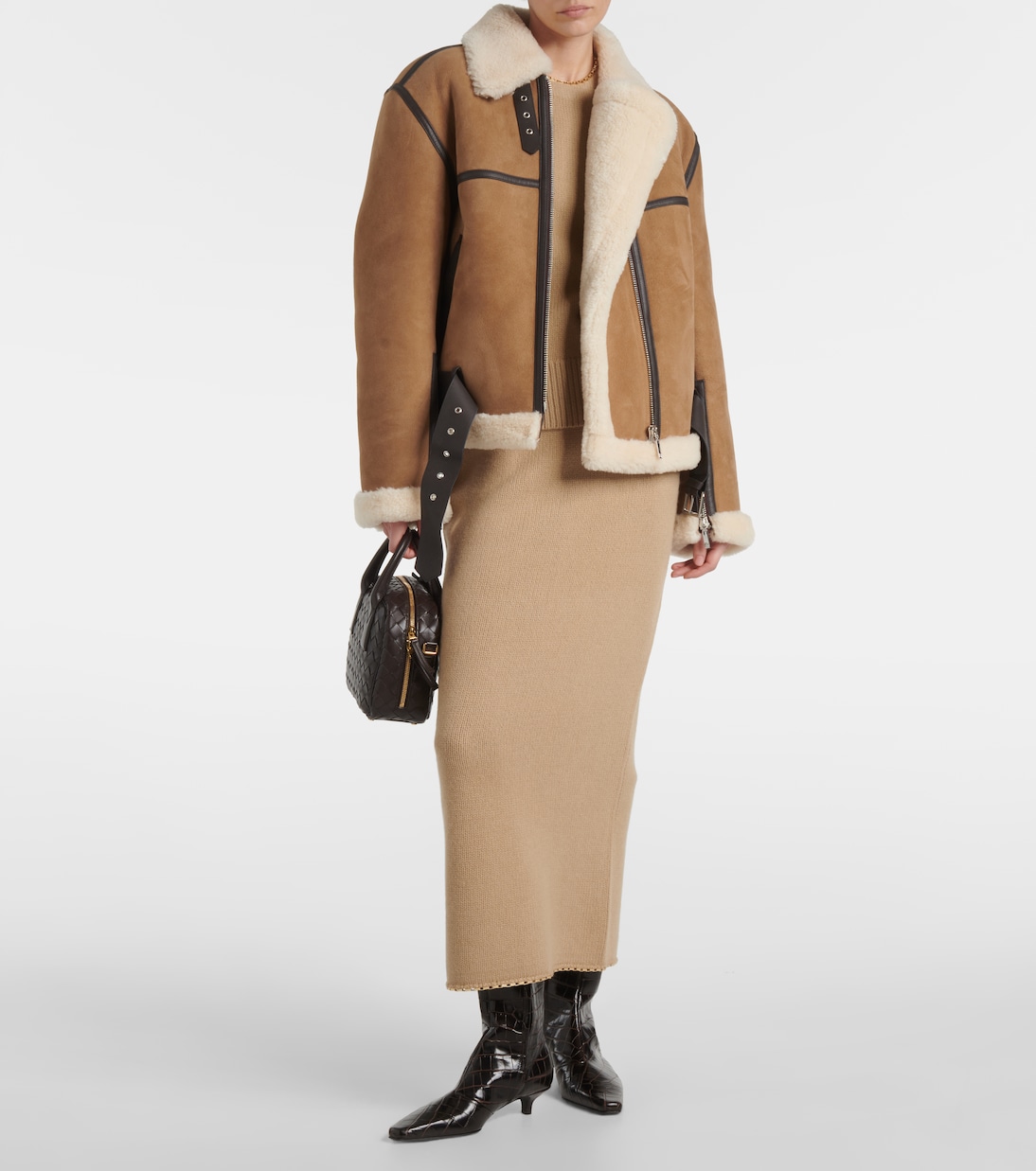 Leather knee-high boots | Toteme