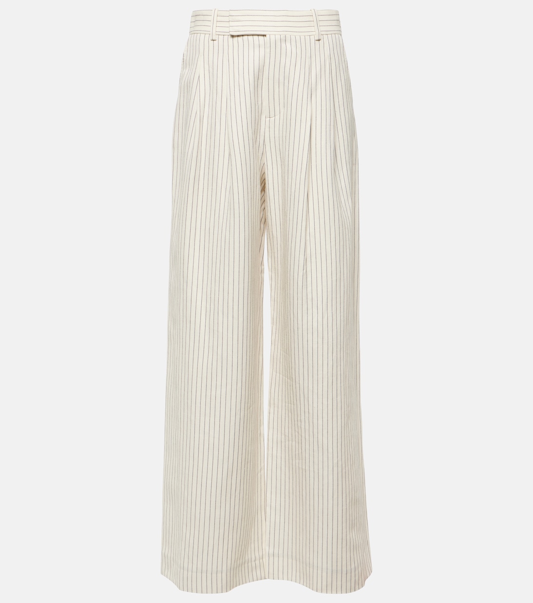 Pantaloni a gamba larga in cotone e lino | Frame