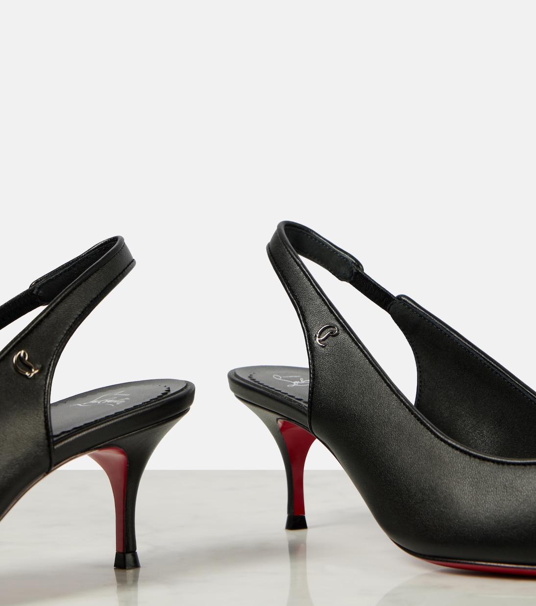 Sporty Kate 55 leather slingback pumps | Christian Louboutin