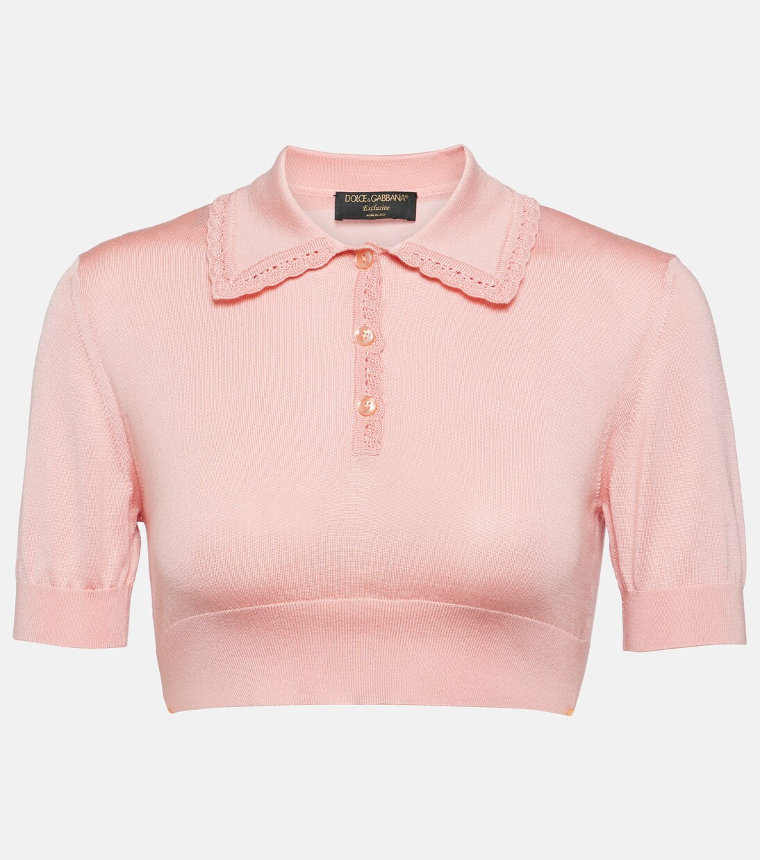 Cropped-Top Capri aus Seide | Dolce&Gabbana