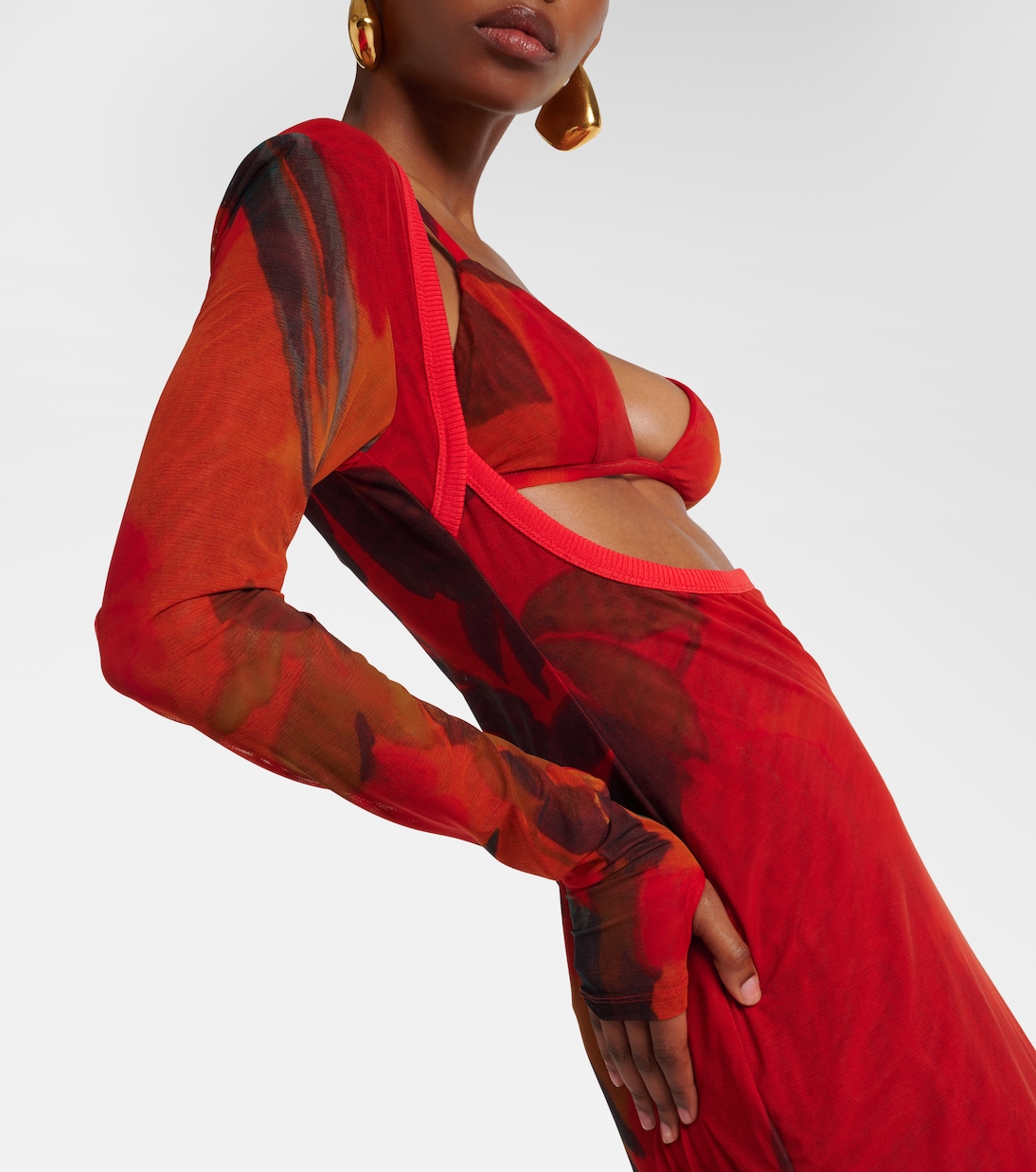 Robe midi Libertine imprimée | SIR