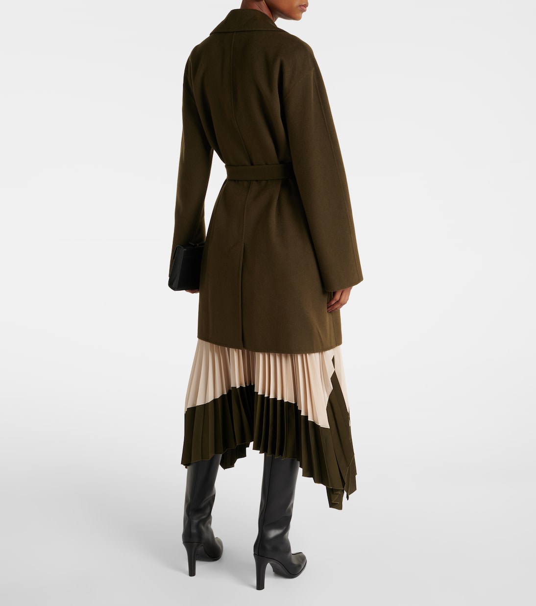 Manteau Light Double Face Cranwood en laine et soie | Joseph